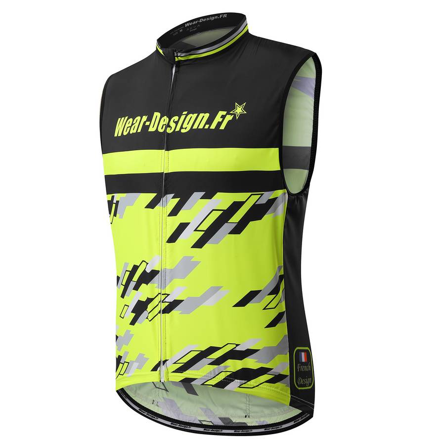 Gilet technique personnalisable running coupe-vent